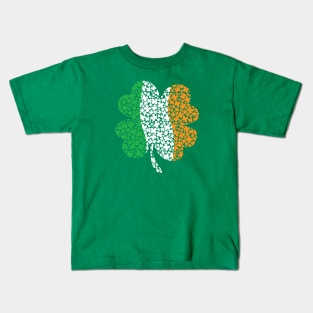 Irish flag shamrock Kids T-Shirt